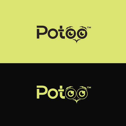 Logo with the title 'potoo logo design'