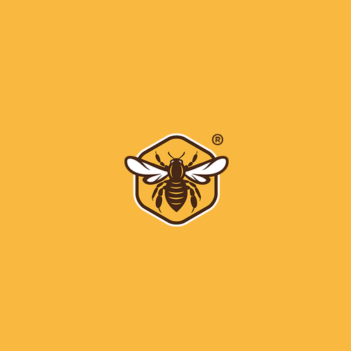Honeycomb design with the title 'Logo Bee'