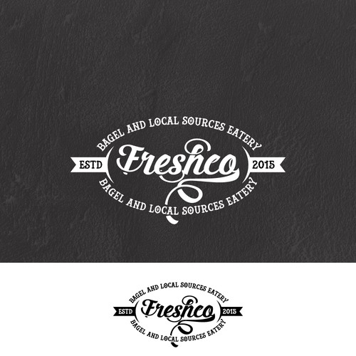 Bagel logo with the title 'Freshea'