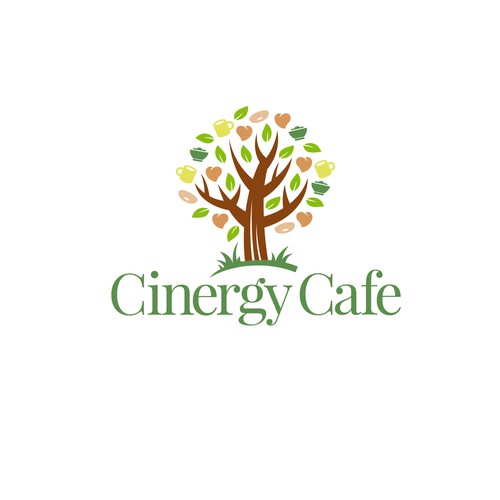 Harmony logo with the title 'Cinergy Cafe Logo'