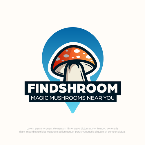 Finder logo with the title 'Magic Mushrooms Logo'
