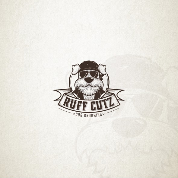 Hardcore logo with the title 'Ruff Cuts Logo '