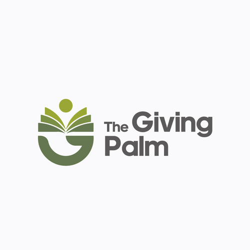 Giving logo with the title 'The Giving Palm Logo'