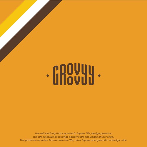Hippie logo with the title 'Groovvyy Logo'