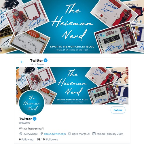 Header design with the title 'Twitter Header'