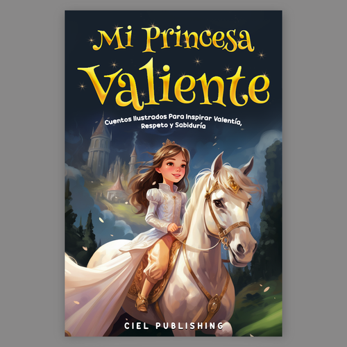 Princess design with the title 'children book cover'