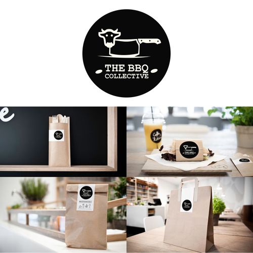 Meat logo with the title 'bbq'