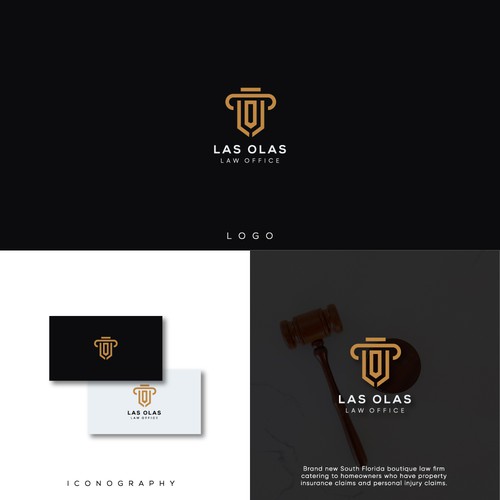 Crest brand with the title 'Logo Concept for a Law firm'