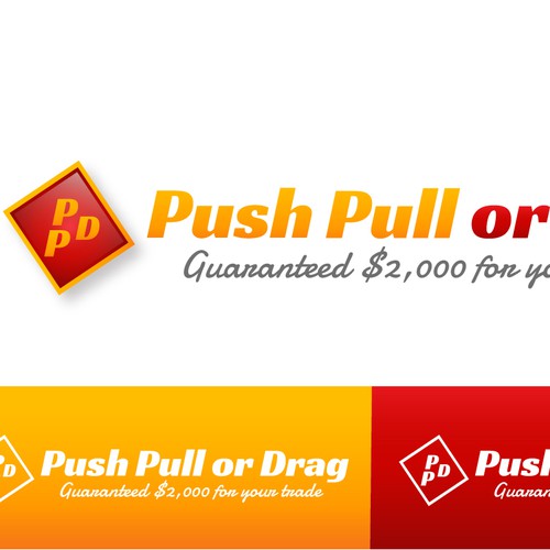 Car dealership logo with the title 'logo for Push Pull or Drag'