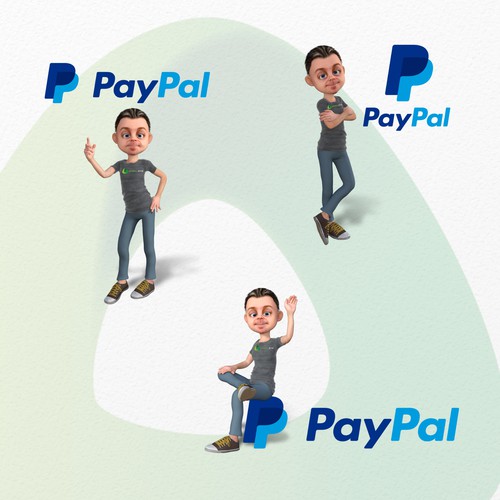 Avatar design with the title 'Angell EYE the PayPal Guy'