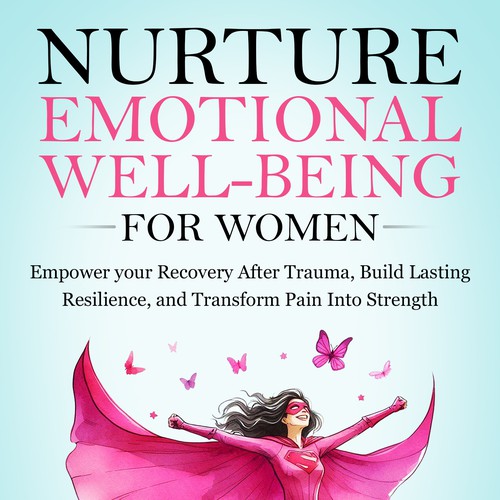 Watercolor book cover with the title 'Book Cover Design For Kindle E book'