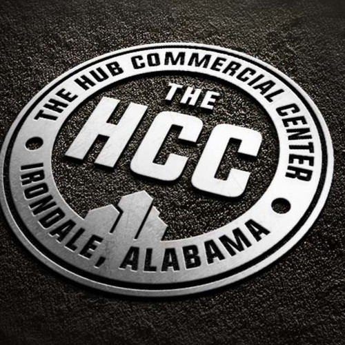 Relationship design with the title 'Bold logo for The Hub Commercial Center'