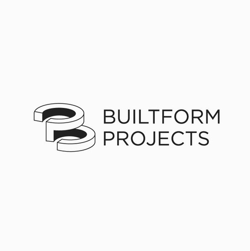 Construction company logo with the title 'BP Construction Logo Design'