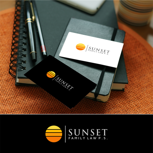 Law firm brand with the title 'Sunset Family Law P.S.'