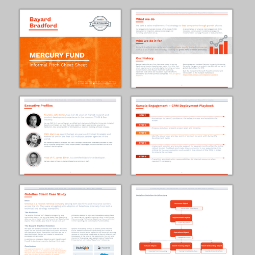 Word design with the title 'Pitch Document Word Template'