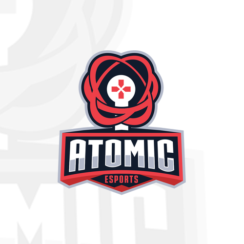 Atomic design with the title 'Atomic esports'
