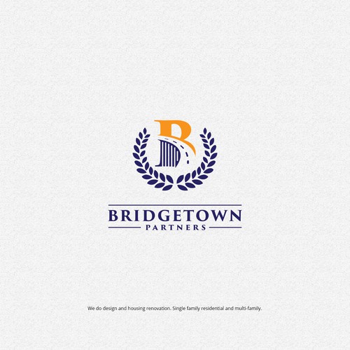 Bridge brand with the title 'Logo Design for New Coastal Development Company'