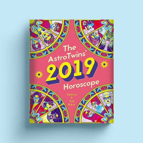 Bold book cover with the title 'Horoscope book cover'
