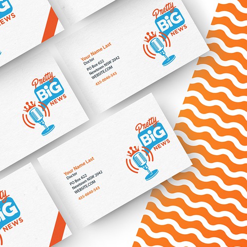 Stationery brand with the title 'Pretty Big News – Bold & Playful Brand Identity Design'