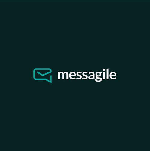 Cute messages logo with the title 'MESSAGILE'