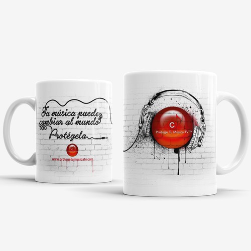 Graffiti design with the title 'MUG Your music could change the world'