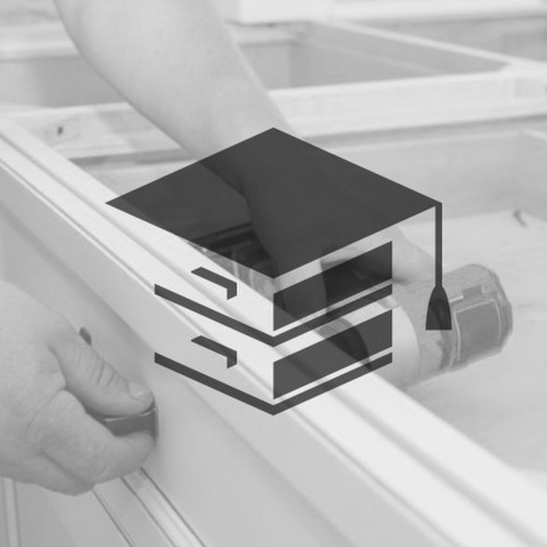 Clean logo with the title 'Cabinet Installer Academy'