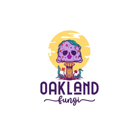 Mushroom logo with the title 'Oakland Fungi'