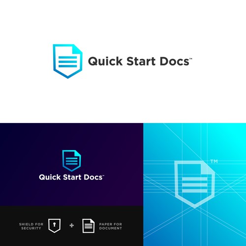 Document design with the title 'Quick Start Docs'