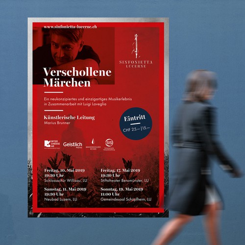 Orchestra design with the title 'Poster for orchestre'