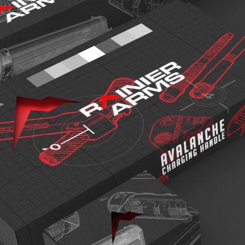 Tactical design with the title 'Tactical Firearm Packaging'