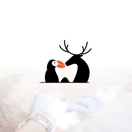 Teeth logo with the title 'Dental Logo'