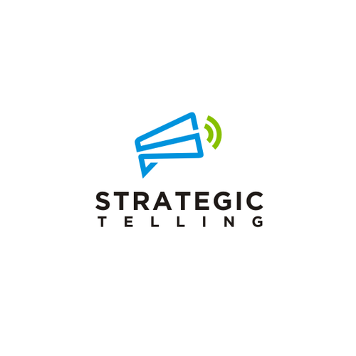 Communications brand with the title 'Strategic telling'