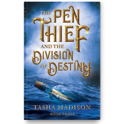 Fountain pen design with the title 'YA Fantasy Book Cover'