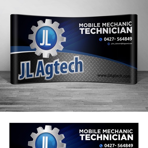 Backdrop design with the title 'TradeShow Booth'