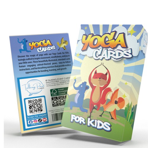 Fun packaging with the title 'FUN YOGA CARD'
