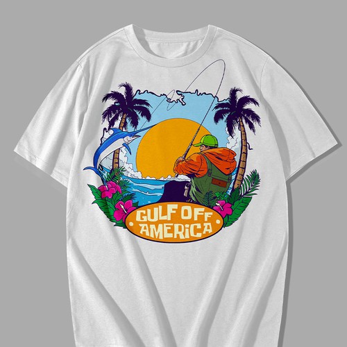 Ocean t-shirt with the title 'Fisherman '