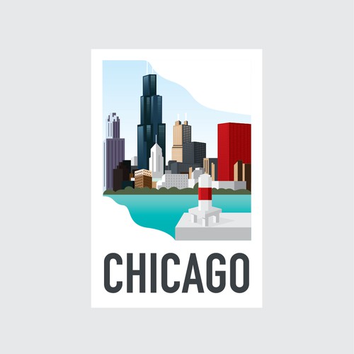 Luggage design with the title 'a cool lugage travel sticker concept for some cities/countries around the world, I created some series for this contest.'