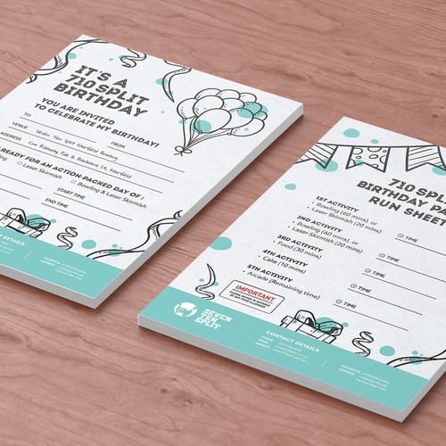 Birthday design with the title 'A5 Flyer - Bday Party Invitation Design'