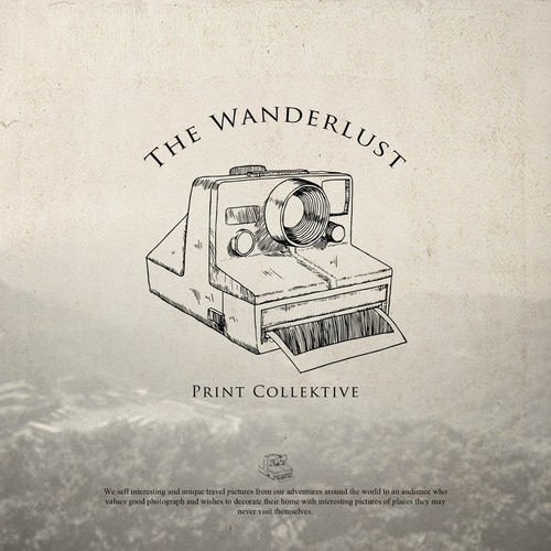 Artsy design with the title 'Wanderlust'