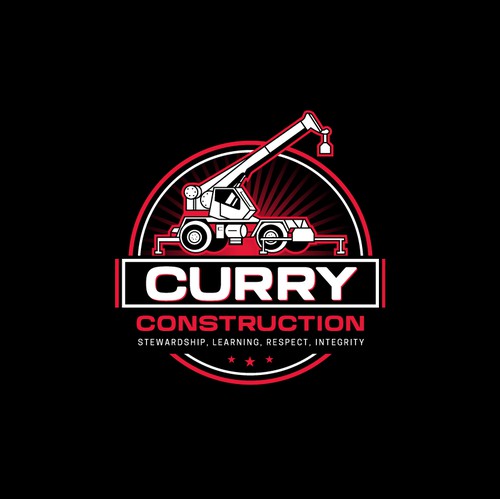 Shirt logo with the title 'Construction Company Logo'