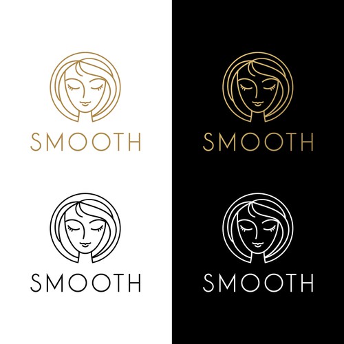 Gold circle logo with the title 'SMOOTH logo'