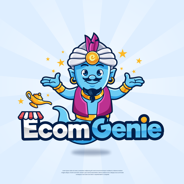 Genie logo with the title 'Ecom Genie'