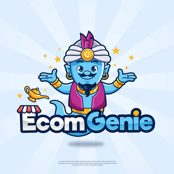 Wish logo with the title 'Ecom Genie'