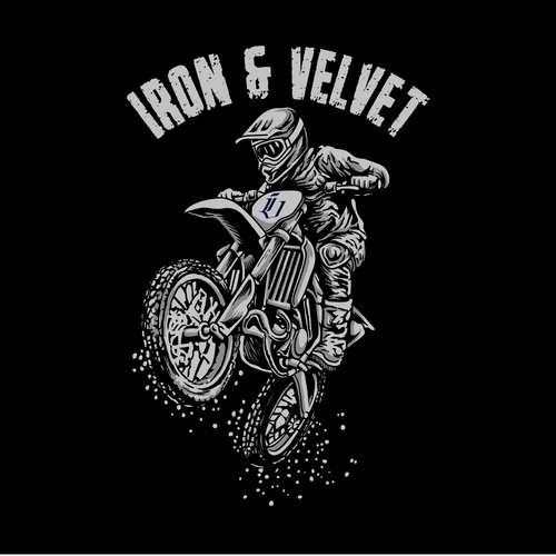 Motorcycle t-shirt with the title 'Dirt Bike Inspired T-Shirt Design for Edgy Lifestyle Brand'