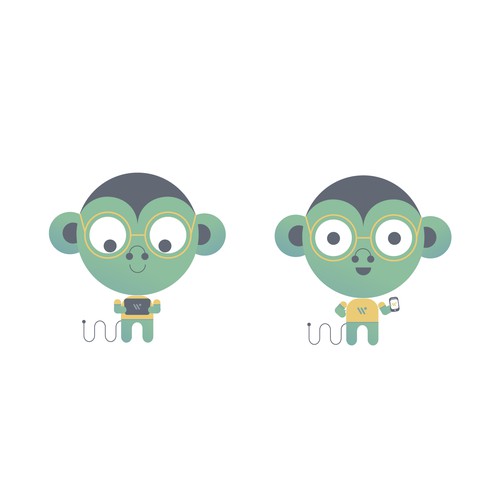 Avatar design with the title 'Mascot Design for a CRM software company'