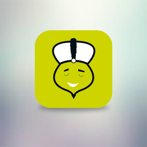 Genie design with the title 'App Icon for Timegenie'
