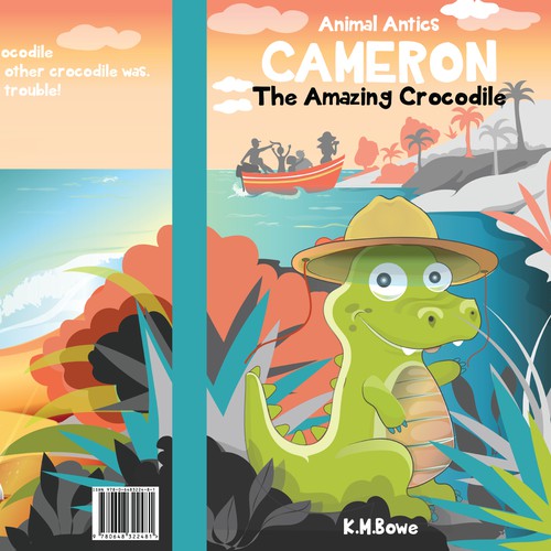 Illustration book cover with the title 'BabyCrocodile'
