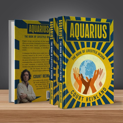 Education book cover with the title 'Aquarius: The Book of Lifestyle Design'