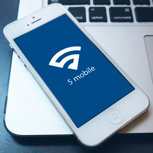 App logo with the title '5 mobile'