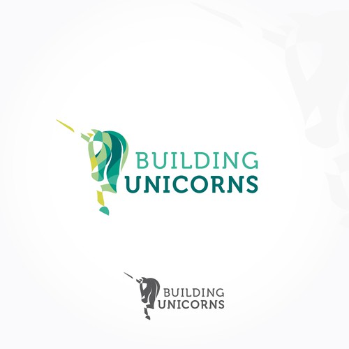 Illustration brand with the title 'Unicorn Logo'